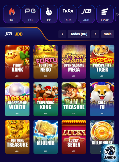 Jogos no 57game.com: Diversão Enriquecida com Grandes Prêmios